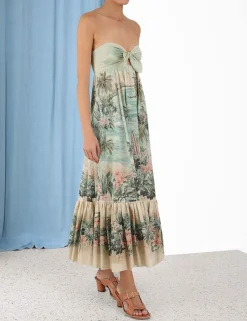 Online ZIMMERMANN Vacay Strapless Tie Dress