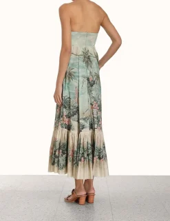Online ZIMMERMANN Vacay Strapless Tie Dress