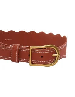 Discount ZIMMERMANN Wave Leather Waist Belt